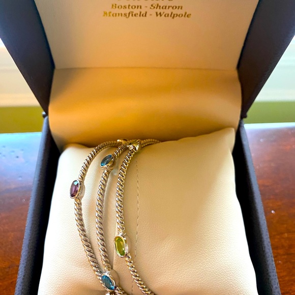 Stackable silver bracelets - Picture 3 of 3